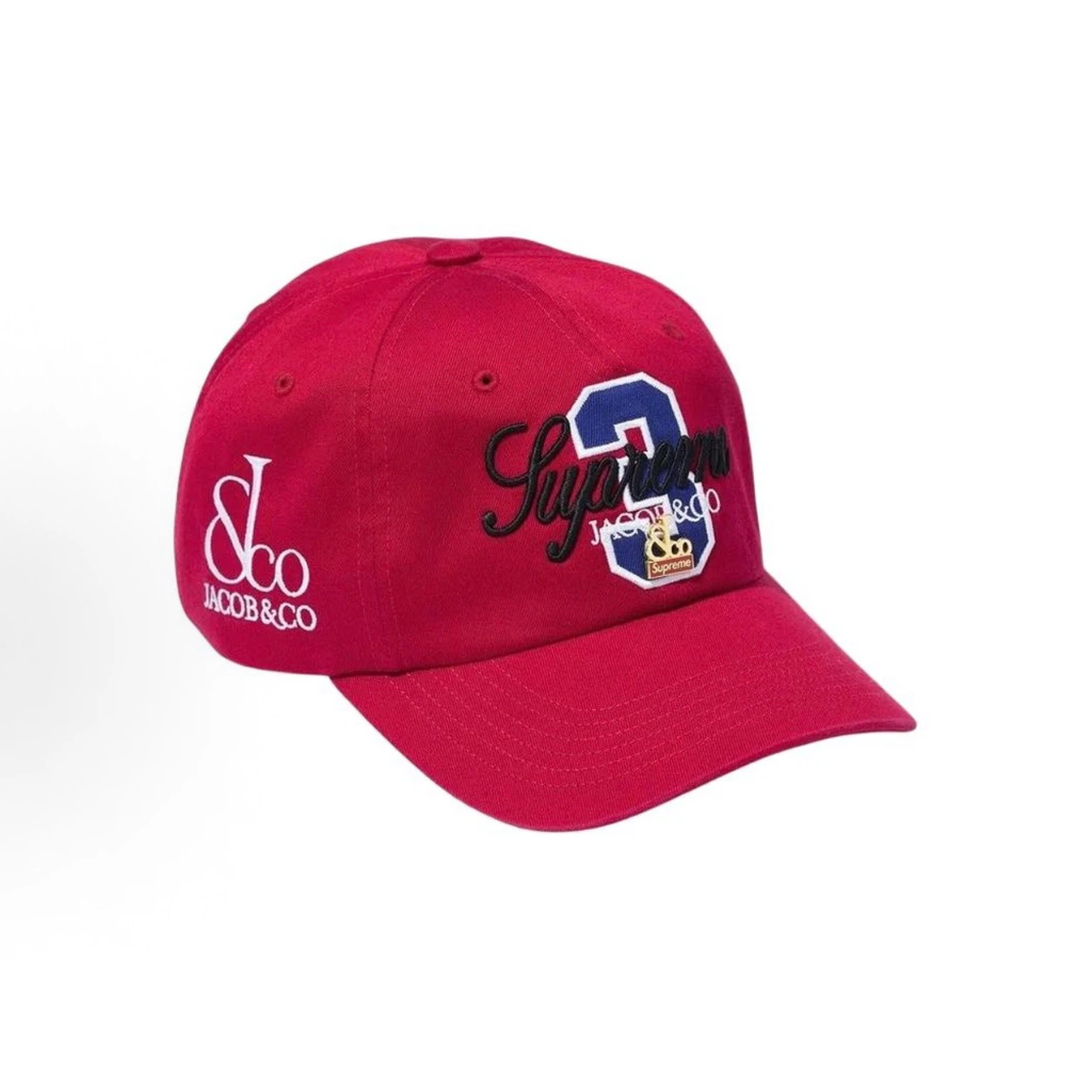 Washed Cotton Polo Theme Baseball Cap, Red Vintage Equestrian Embroidery Hat Adjustable Strap