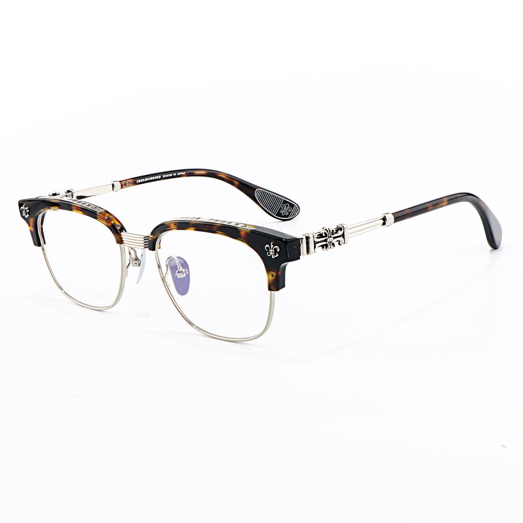 Chrome Hearts Chic Understated Luxury Style Half-Rim Glasses