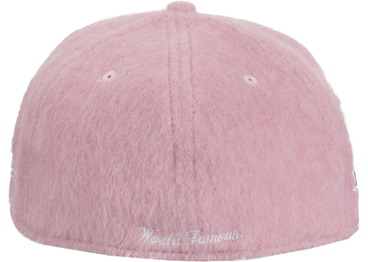 Supreme Mohair Box Logo New Era Pink